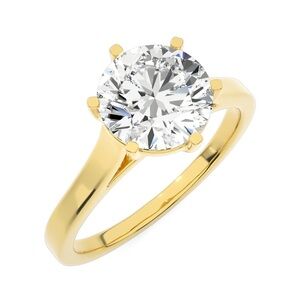 10k Solid Gold 1.5 ct Diamond Engagement Wedding Ring